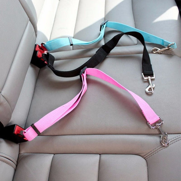 Adjustable Pet Safety Seat Belt for Dogs and Cats-Wiggleez-Black-Wiggleez