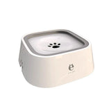 Dog Floating Non Spill Drinking Water Bowl Dispenser-Wiggleez-A-White-Wiggleez