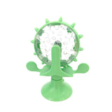 Interactive Cat Dog Treat Leaking Toy Wheel-Wiggleez-Green-Wiggleez