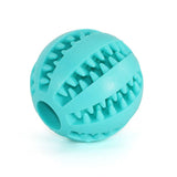 Interactive Elasticity Puppy Pet Chew Toy Tooth Cleaning Rubber Food Ball Toy-Wiggleez-Lake Blue-S-5cm-Wiggleez