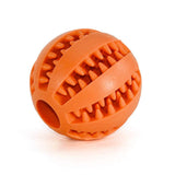 Interactive Elasticity Puppy Pet Chew Toy Tooth Cleaning Rubber Food Ball Toy-Wiggleez-Orange-S-5cm-Wiggleez