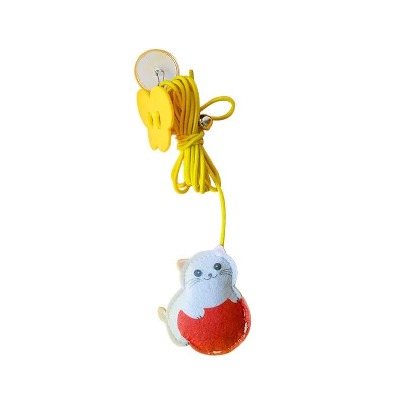 Interactive Hanging Cat Toy-Wiggleez-Felt Cat-Wiggleez