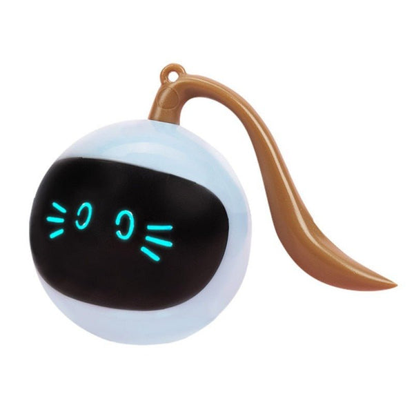 Smart Self Rotating LED Cat Toy-Wiggleez-White-Wiggleez