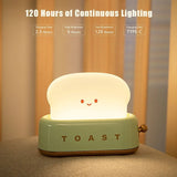 Toast Cartoon Portable LED Night Light-Wiggleez-Green-Wiggleez