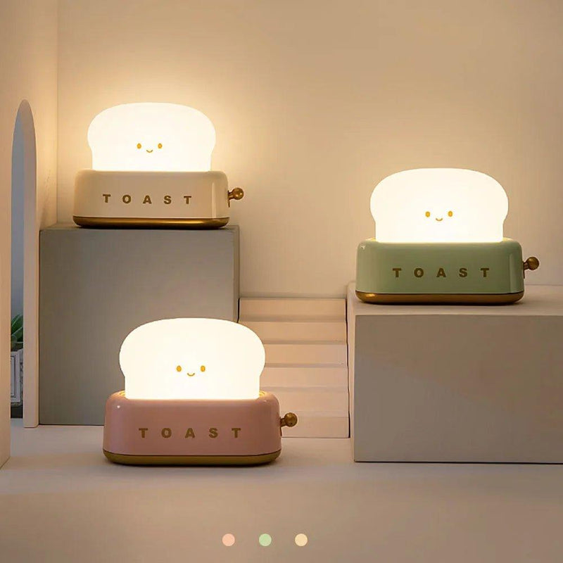 Toast Cartoon Portable LED Night Light-Wiggleez-Green-Wiggleez