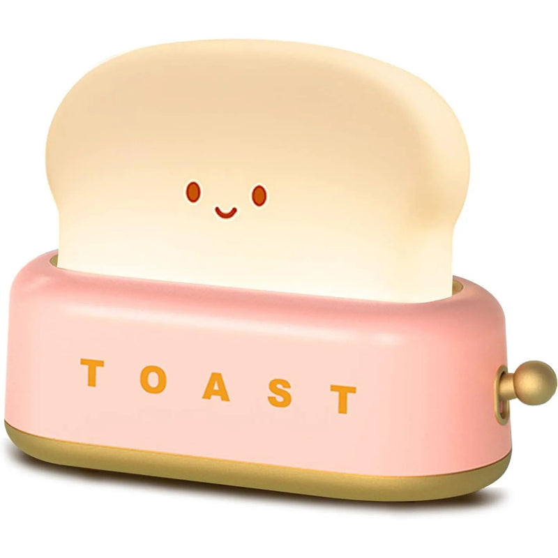 Toast Cartoon Portable LED Night Light-Wiggleez-Pink-Wiggleez