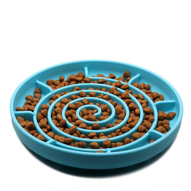Anti-Slip Slow Food Bowl Anti-choking Silicone Toy Food Plate-Wiggleez-Image Color-Wiggleez