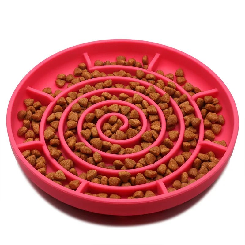 Anti-Slip Slow Food Bowl Anti-choking Silicone Toy Food Plate-Wiggleez-Image Color 23-Wiggleez